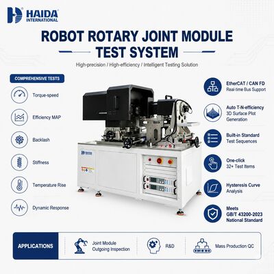 Robot Rotary Joint Module Test System Torsi Kecepatan Keanehan Efisiensi Backlash Kekakuan Tanggapan Dinamis Peralatan pengujian