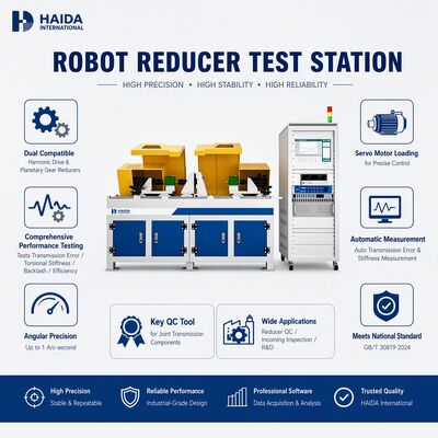 HD Robot Reducer Test Station Harmonic Planetary Gearbox Testing Machine Transmission Error Backlash Ketahanan 1 busur detik