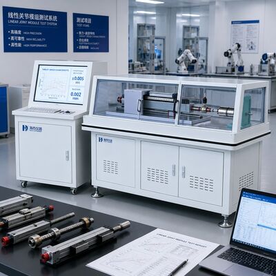 Robot Linear Joint Module Test System Mesin pengujian aktuator linier Kecepatan dorongan Kecepatan balasan Keakuratan penentuan posisi