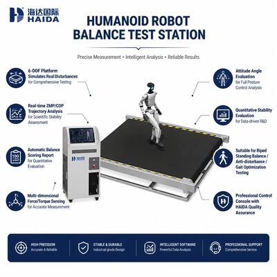 Humanoid Robot Balance Test Station 6 DOF Motion Platform Bipedal Robot Stability Testing Equipment ZMP Analisis COP