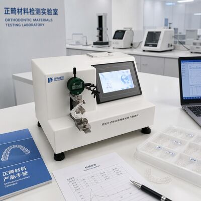Tester Kekuatan Clamping Dental Aligner Clear Aligner Testing Machine Equipment Gauge Kekuatan Ortodontik 0.001N Presisi Resolusi