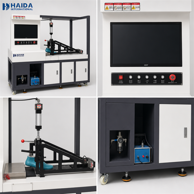 HAIDA Resistance Tester Slip Shoe Sole Friction Coefficient Testing Machine ISO 13287 ASTM F2913 Peralatan pengujian sepatu