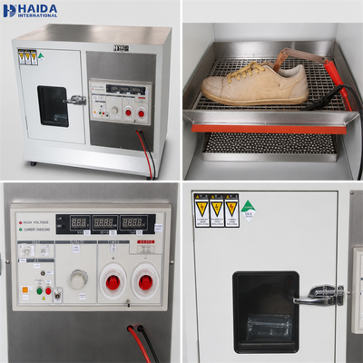 HAIDA Footwear Withstand Voltage Tester Shoe Sole Insulation Voltage Testing Machine ISO 20345 Shoe Testing Equipment